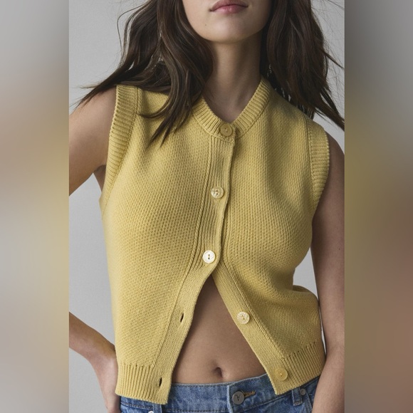 BDG Tops - BDG Santorini Cropped Sweater Vest